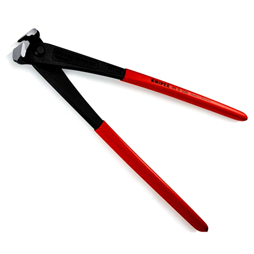 Knipex 12&quot; High Leverage Concreters&#39; Nippers with Plastic Coated Grip (99 11 300)