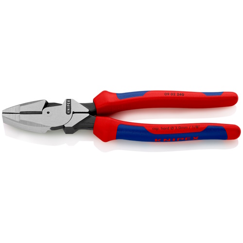 Knipex 9 1/2&quot; High Leverage Lineman&#39;s Pliers New England Head - 09 02 240