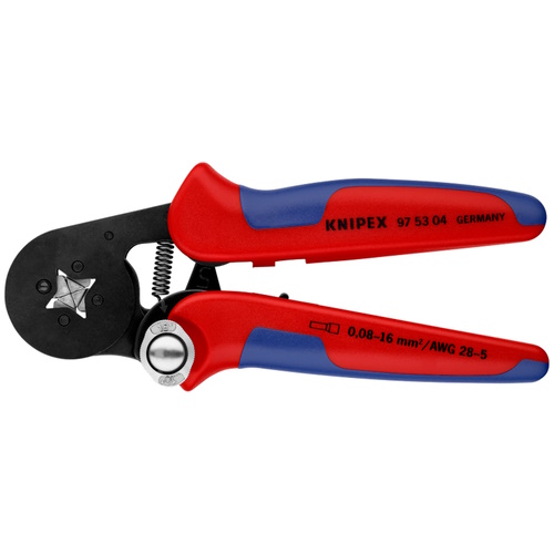 Knipex 7&quot; Self-Adjusting Crimping Pliers For Wire Ferrules - 97 53 04