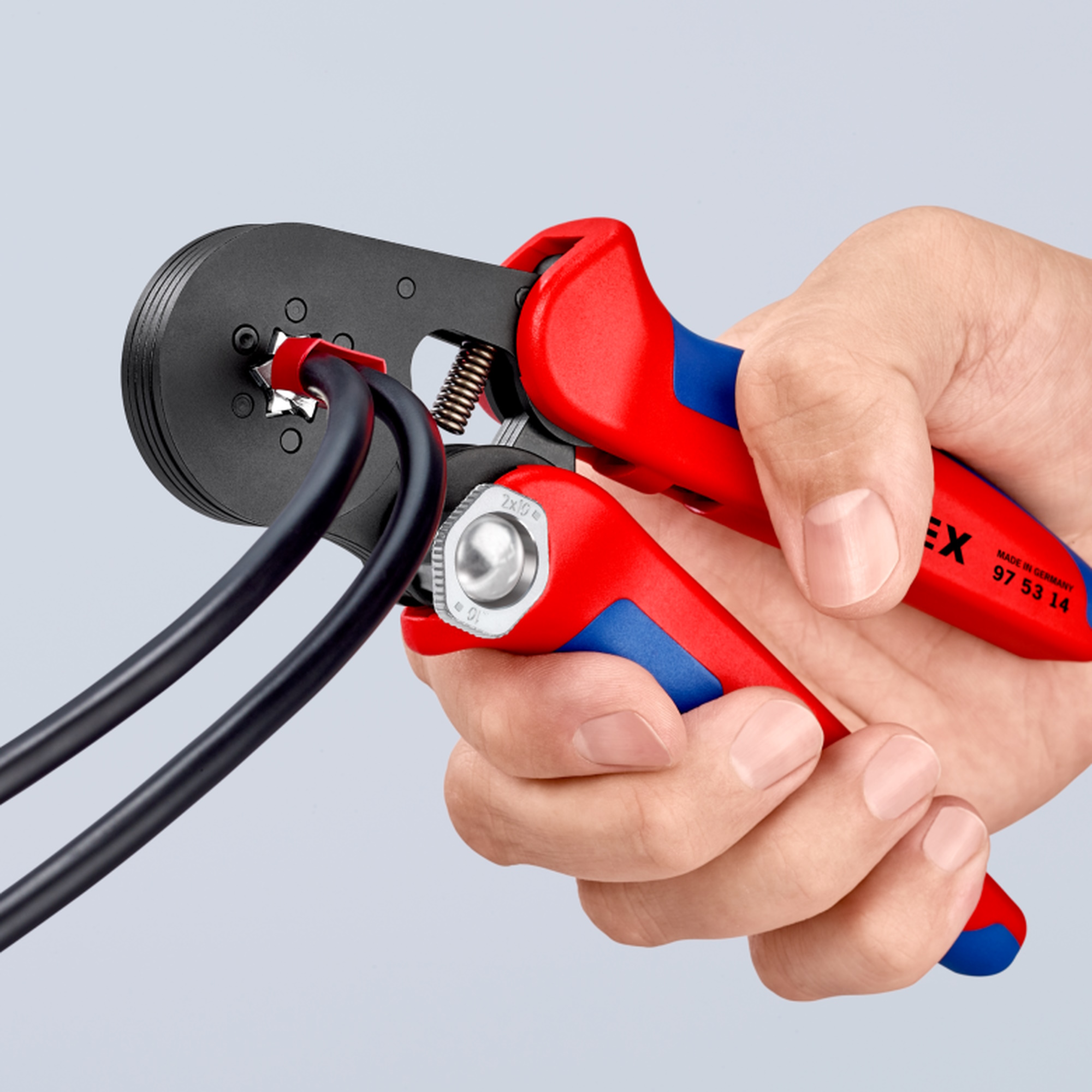 Knipex 7 1/4" SelfAdjusting Crimping Pliers For Wire Ferrules 97 53