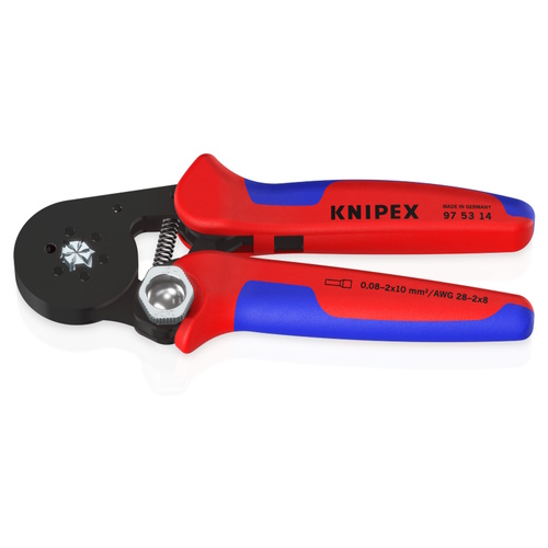 Knipex 7 1/4&quot; Self-Adjusting Crimping Pliers For Wire Ferrules - 97 53 14