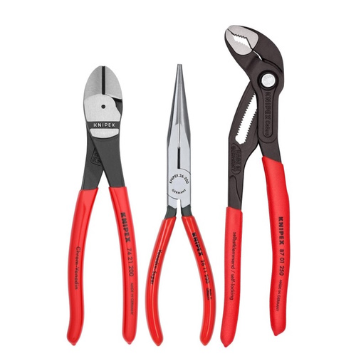 Knipex 3 Pc Universal Pliers Set with Cobra&#174; Pliers - 00 20 08 US2