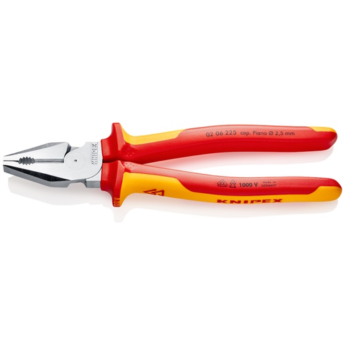 Knipex 9&quot; High Leverage Combination Pliers-1000V Insulated - 02 06 225