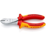 Knipex 6 1/4" High Leverage Diagonal Cutters-1000V Insulated - 74 06 160 ET16324