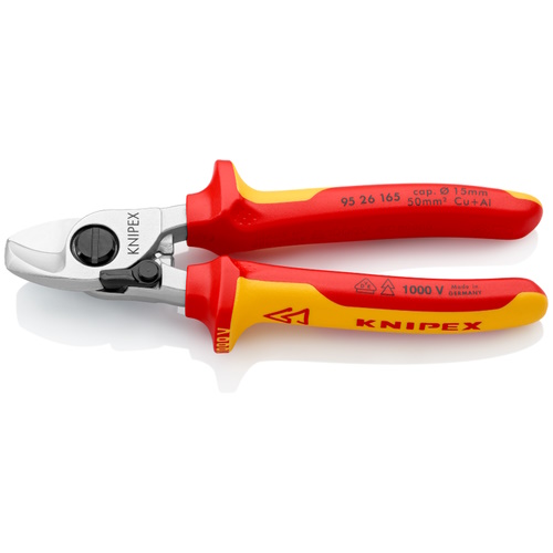 Knipex 6 1/2" Cable Shears-1000V Insulated - 95 26 165
