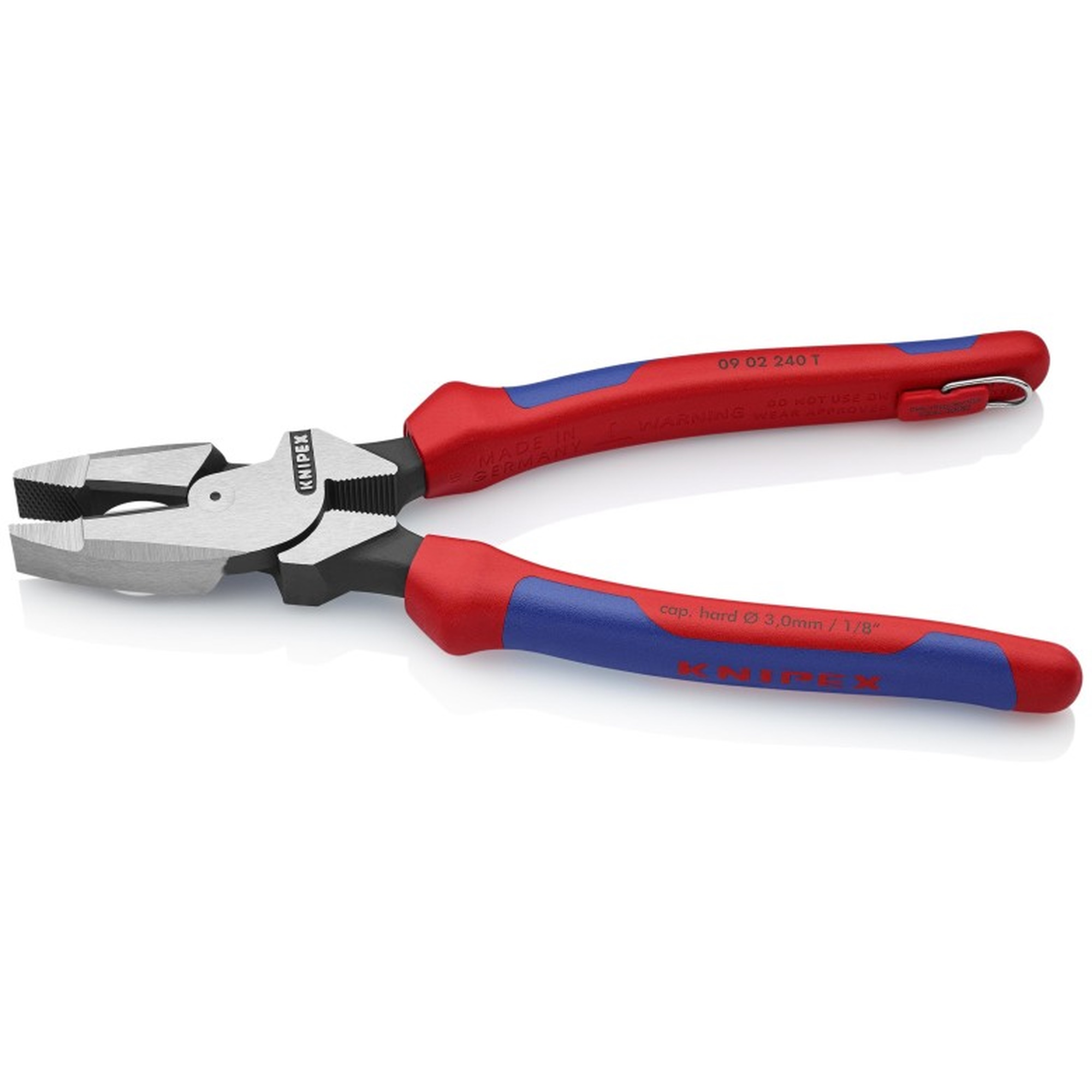Knipex 9 1/2" High Leverage Lineman's Pliers New England HeadTethered