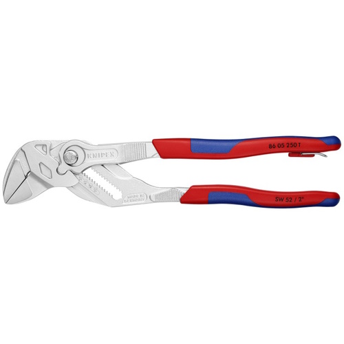 Knipex 10" Pliers WrenchTethered Attachment 86 05 250 T BKA