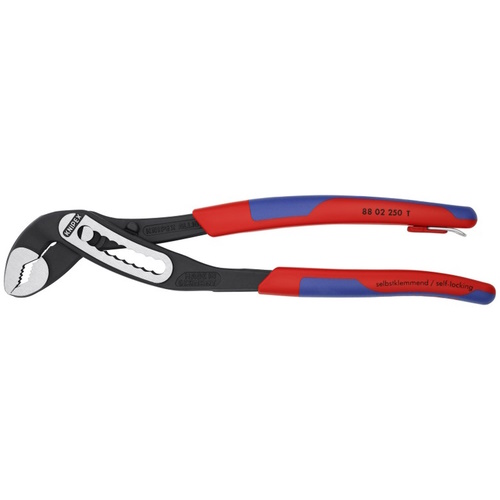 Knipex 10" Alligator® Water Pump Pliers-Tethered Attachment - 88 02 250 T BKA