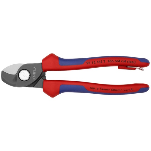 Knipex 6 1/2&quot; Cable Shears-Tethered Attachment - 95 12 165 T BKA