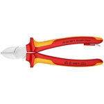 Knipex 7 1/4" Diagonal Cutters-1000V Insulated-Tethered Attachment - 70 06 180 T ET16362