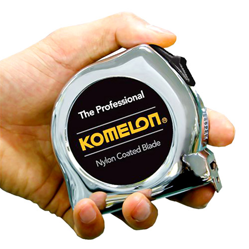 Komelon 25 Ft. The Professional Chrome Inch/Engineer Measuring Tape (425IEHV)