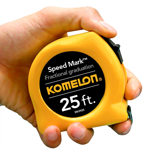 Komelon SpeedMark Fractional Measuring Tape - (3 Sizes Available) 