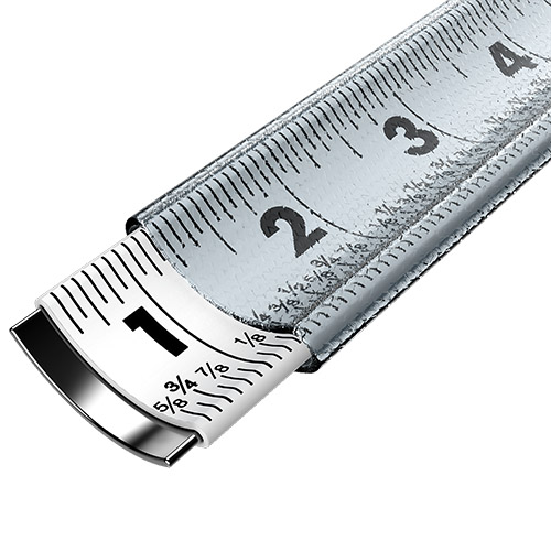 FixxSignScale  flat steel tape measure