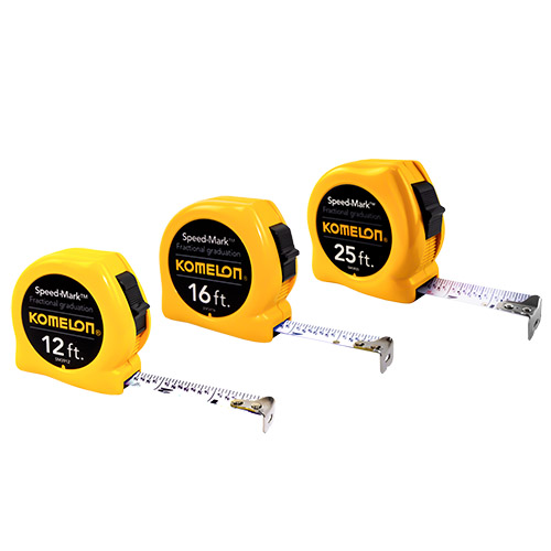 Komelon SpeedMark Fractional Measuring Tape - (3 Sizes Available)