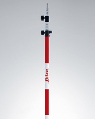 Leica GLS112 - 3.6m Telescopic Red/White Prism Pole - 667310 ES7417