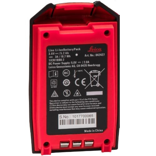 Leica Rechargeable Li-Ion Battery Pack for Lino - 842427