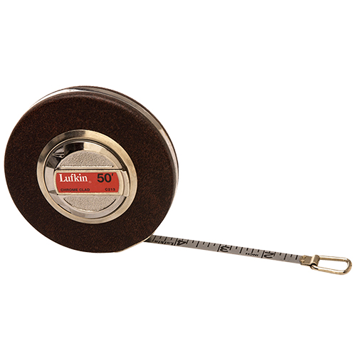  Lufkin 3/8&quot; x 50&#39; Anchor Chrome Clad Engineer&#39;s Tape Measure - C213DN