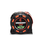 Lufkin 1-1/4" x 8 M/25' Shockforce Nite Eye Tape Measure - L1325CMEB-02 ET18201