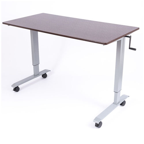 Luxor 60&quot; High Speed Crank Adjustable Stand Up Desk - STANDUP-CF60-DW