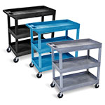 Luxor 32" x 18" Tub Cart - Three Shelves - EC111 (3 Colors Available) ES7445