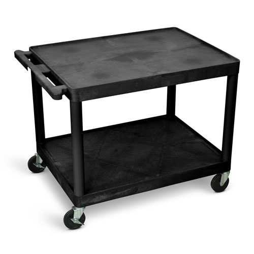 Luxor 27"H AV Cart - Two Shelves - LP27-B