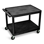Luxor 27"H AV Cart - Two Shelves - LP27-B ES7452