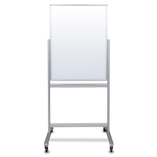 Luxor MMGB3040 - 30x40 Double-Sided Mobile Magnetic Glass Marker Board