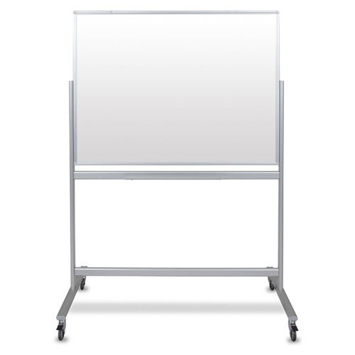 Luxor MMGB4836 - 48x36 Double-Sided Mobile Magnetic Glass Marker Board