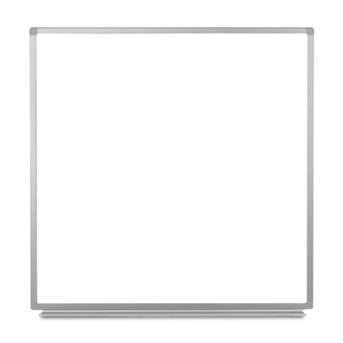  Luxor 48"W x 48"H Wall-Mounted Magnetic Whiteboard - WB4848W