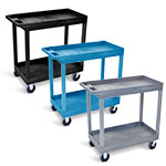 Luxor 32" x 18" Tub Cart - Two Shelves - EC11HD (3 Colors Available) ET10468