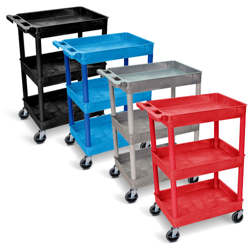 Luxor Tub Cart - Three Shelves - STC111 (4 Colors Available)