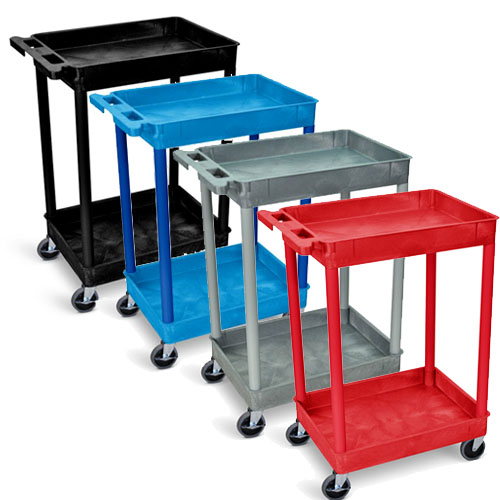  Luxor Tub Cart - Two Shelves - STC11 (4 Colors Available)