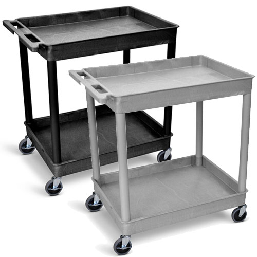  Luxor Large Tub Cart - Two Shelves - TC11 (2 Colors Available)