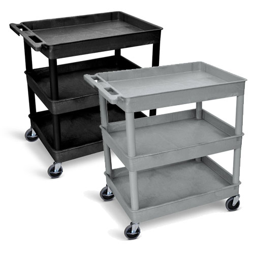  Luxor Large Tub Cart - Three Shelves - TC111 (2 Colors Available)