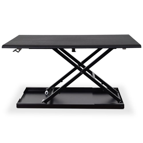  Luxor 32&quot; Pneumatic Adjustable Desktop Desk - Black - CVTR32-BK