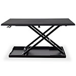 Luxor 32" Pneumatic Adjustable Desktop Desk - Black - CVTR32-BK ET10546