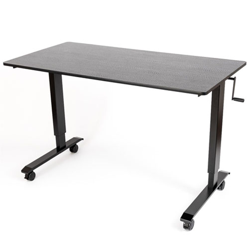  Luxor 60" High Speed Crank Adjustable Stand Up Desk - Black - STANDCF60-BK/BO