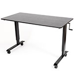 Luxor 60" High Speed Crank Adjustable Stand Up Desk - Black - STANDCF60-BK/BO ET10552