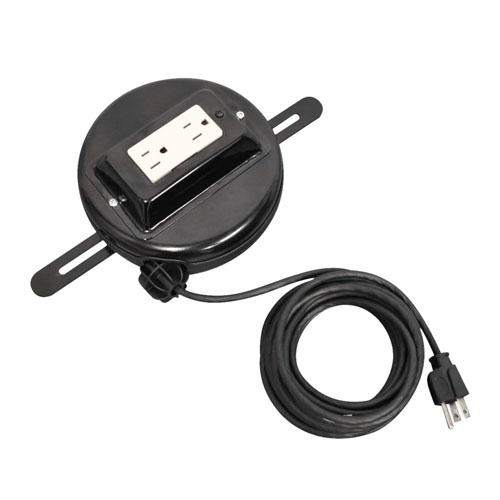  Luxor 20&#39; Retractable Power Cord - Two-Outlet - RE20