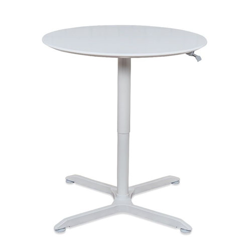 Luxor 32&quot; Pneumatic Height Adjustable Round Cafe Table - LX-PNADJ-32RD