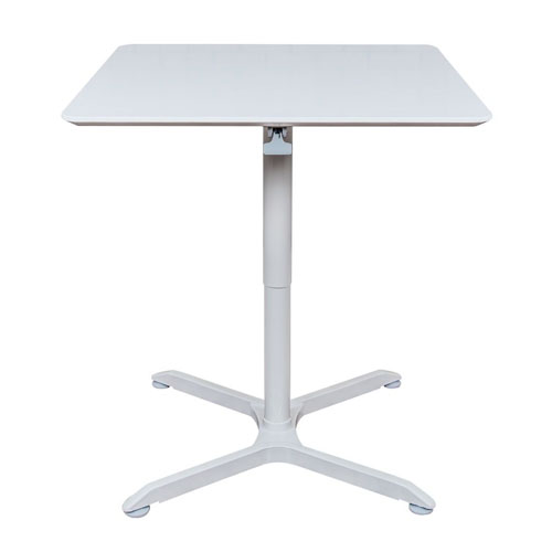 Luxor 32&quot; Pneumatic Height Adjustable Square Cafe Table - LX-PNADJ-32SQ