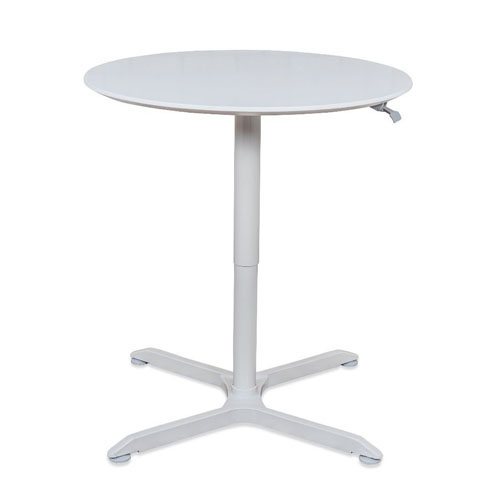  Luxor 36&quot; Pneumatic Height Adjustable Round Cafe Table - LX-PNADJ-36RD