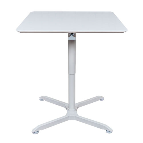  Luxor 36&quot; Pneumatic Height Adjustable Square Cafe Table - LX-PNADJ-36SQ