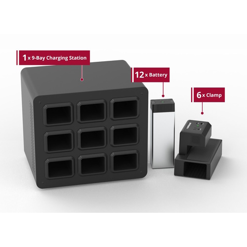 Luxor Constant Use Bundle - KwikBoost EdgePower® Desktop Charging Station System - KBEP-12B6C9