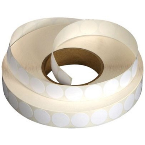 Martin Yale 1" Diameter Round Tabs (5,000 Tabs per Roll) for EX85100 Express Tabber, White - EX5776