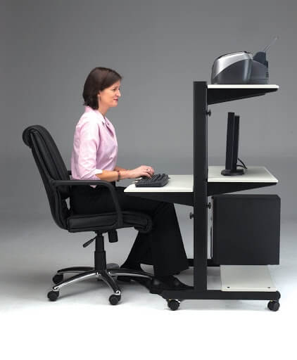 Mayline SOHO Adjustable Computer Table 8432SO ES5254 