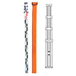 Nedo Aluminum Leveling Rods with Metric Scale - 344122-185 ET13075