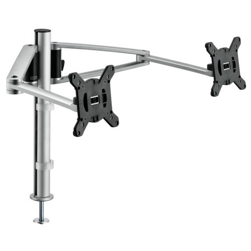 Novus MY Twin Arm Dual Monitor Arm - Screw, Silver - 910+2249+000