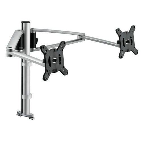 Novus MY Twin Arm Dual Monitor Arm - Rail System - Silver - 910+2269+000