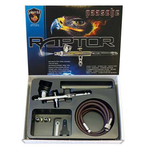  Paasche Airbrush Raptor Series Double Action Airbrush Kit - RG-3S